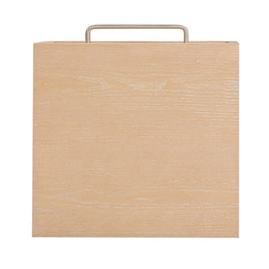 TOV Furniture Marlow 17" Wood Nightstand with Soft-Closing Drawer and Open Shelf for Stylish Bedroom Storage Natural REN-B700-50