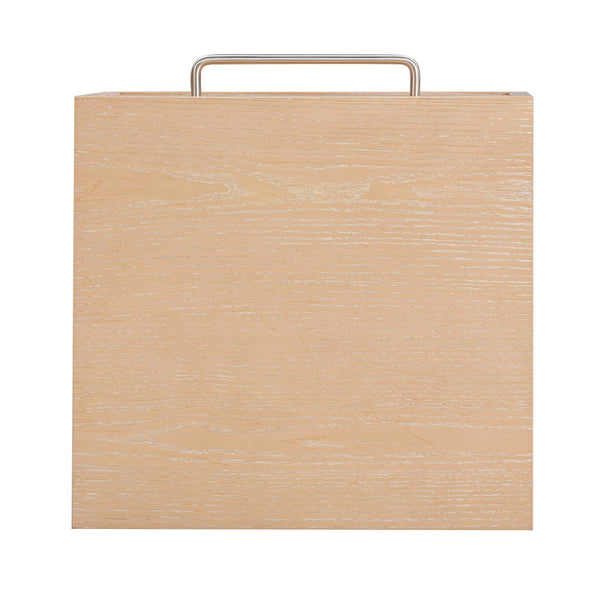 TOV Furniture Marlow 17" Wood Nightstand with Soft-Closing Drawer and Open Shelf for Stylish Bedroom Storage Natural REN-B700-50