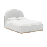 Marlow Cream Velvet Queen Bed REN-B7110-10-11 TOV Furniture