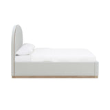 Marlow Cream Velvet Queen Bed REN-B7110-10-11 TOV Furniture