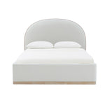 Marlow Cream Velvet Queen Bed REN-B7110-10-11 TOV Furniture