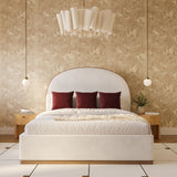 Marlow Cream Velvet Queen Bed REN-B7110-10-11 TOV Furniture