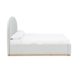 Marlow Cream Velvet King Bed REN-B7110-20-21 TOV Furniture