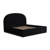 Marlow Black Velvet King Bed REN-B7120-20-21 TOV Furniture