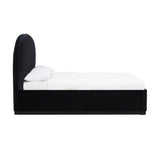 Marlow Black Velvet King Bed REN-B7120-20-21 TOV Furniture