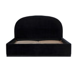 Marlow Black Velvet King Bed REN-B7120-20-21 TOV Furniture