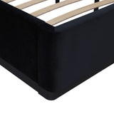 Marlow Black Velvet King Bed REN-B7120-20-21 TOV Furniture