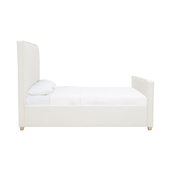 TOV Furniture Bristol Park Ivory Upholstered Bed - Timeless Elegance with Durable Ash Wood Frame & Cozy Comfort King REN-B900-20-21