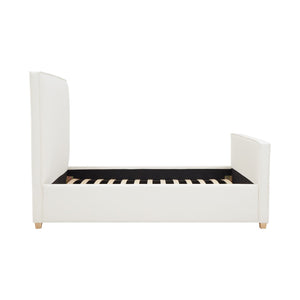 TOV Furniture Bristol Park Ivory Upholstered Bed - Timeless Elegance with Durable Ash Wood Frame & Cozy Comfort King REN-B900-20-21