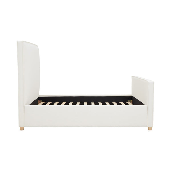 TOV Furniture Bristol Park Ivory Upholstered Bed - Timeless Elegance with Durable Ash Wood Frame & Cozy Comfort King REN-B900-20-21