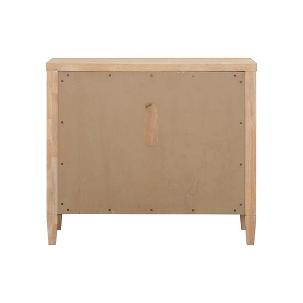 TOV Furniture Bristol Park Charming 30" Whitewashed Oak Nightstand with Soft-Closing Drawers & Open Shelf Storage REN-B900-50