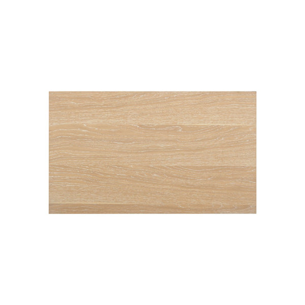 TOV Furniture Bristol Park Charming 30" Whitewashed Oak Nightstand with Soft-Closing Drawers & Open Shelf Storage REN-B900-50