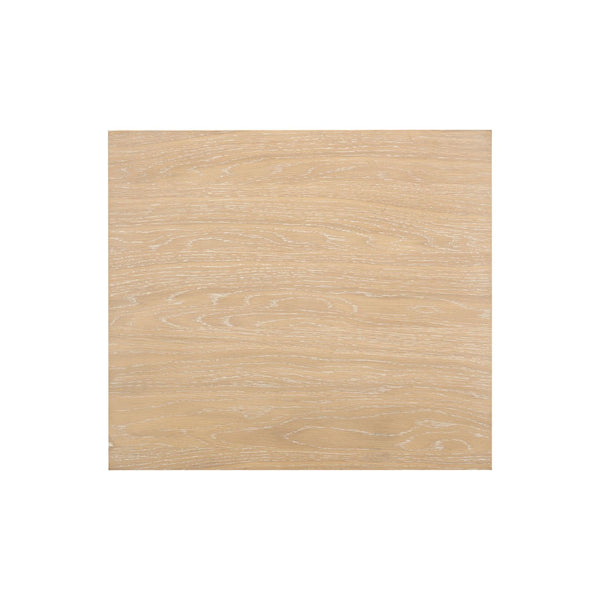 TOV Furniture Bristol Park 20" Whitewashed Oak Nightstand with Soft-Closing Drawers & Open Shelf for Storage REN-B900-51