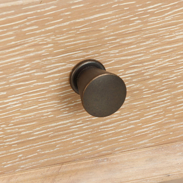 TOV Furniture Bristol Park 20" Whitewashed Oak Nightstand with Soft-Closing Drawers & Open Shelf for Storage REN-B900-51