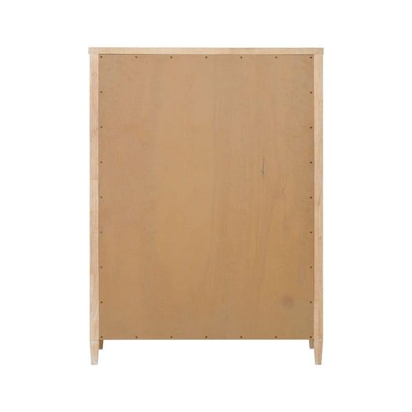 TOV Furniture Bristol Park 40" Whitewashed Oak 7-Drawer Chest - Stylish Storage Solution for Modern Bedrooms REN-B900-60