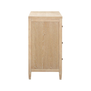 TOV Furniture Bristol Park 62" Whitewashed Oak Dresser with 6 Soft-Closing Drawers for Stylish Bedroom Organization REN-B900-70