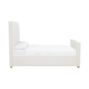 TOV Furniture Bristol Park Ivory Upholstered Bed - Timeless Elegance with Durable Ash Wood Frame & Cozy Comfort Queen REN-B901-10-11