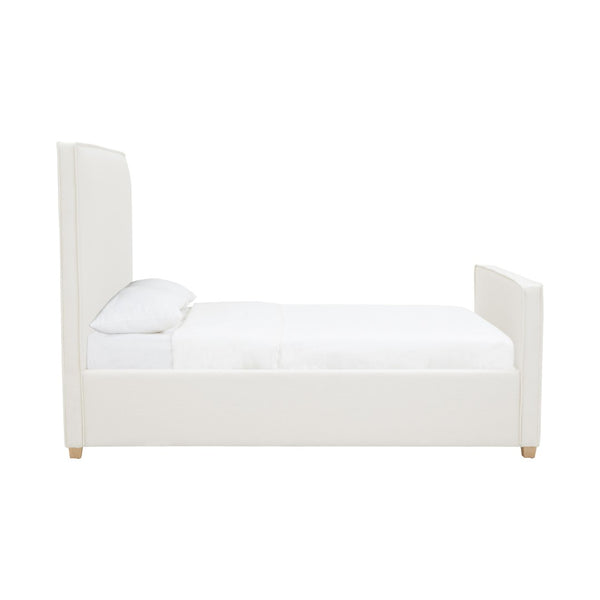 TOV Furniture Bristol Park Ivory Upholstered Bed - Timeless Elegance with Durable Ash Wood Frame & Cozy Comfort Queen REN-B901-10-11