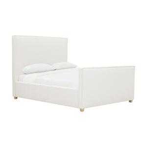 TOV Furniture Bristol Park Ivory Upholstered Bed - Timeless Elegance with Durable Ash Wood Frame & Cozy Comfort Queen REN-B901-10-11