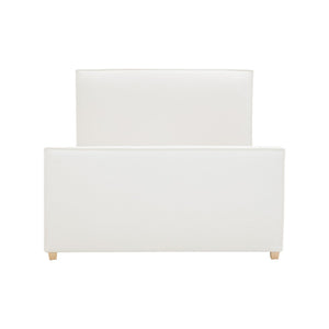 TOV Furniture Bristol Park Ivory Upholstered Bed - Timeless Elegance with Durable Ash Wood Frame & Cozy Comfort Queen REN-B901-10-11