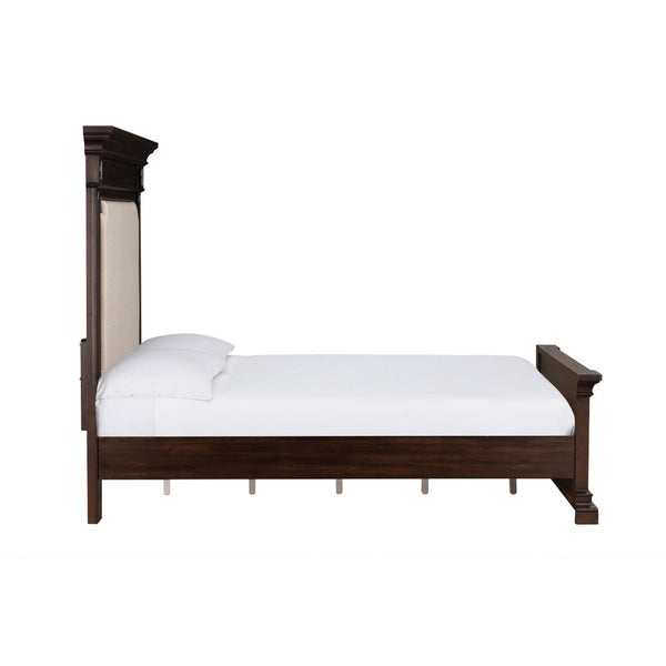 TOV Furniture Stamford Wooden Upholstered Bed - Timeless Design with Durable Craftsmanship for Elegant Bedrooms Queen REN-B921-12-11-14