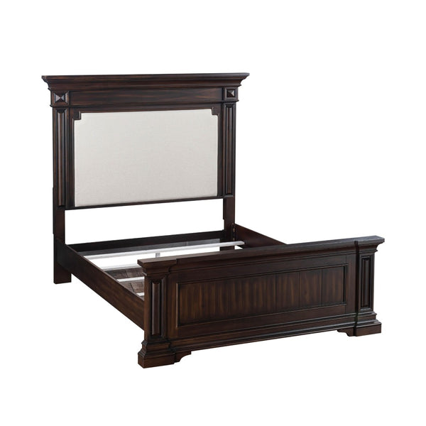 TOV Furniture Stamford Wooden Upholstered Bed - Timeless Design with Durable Craftsmanship for Elegant Bedrooms King REN-B921-22-21-14