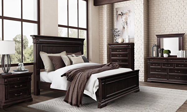 TOV Furniture Stamford Wooden Upholstered Bed - Timeless Design with Durable Craftsmanship for Elegant Bedrooms King REN-B921-22-21-14