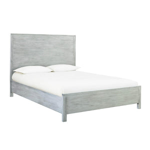 TOV Furniture Asheville Grey Washed Wooden Queen Bed - Modern Charm, Durable Acacia, Slat Roll Included for Comfort REN-B933-10-11