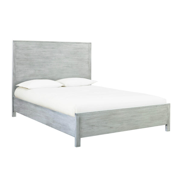 TOV Furniture Asheville Grey Washed Wooden Queen Bed - Modern Charm, Durable Acacia, Slat Roll Included for Comfort REN-B933-10-11