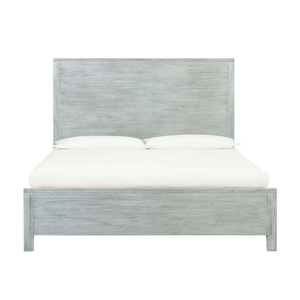 TOV Furniture Asheville Grey Washed Wooden Queen Bed - Modern Charm, Durable Acacia, Slat Roll Included for Comfort REN-B933-10-11