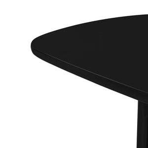 TOV Furniture Zola 94.5" Oval Dining Table - Contemporary Glamour with High-Gloss Finish for Stylish Gatherings Black REN-D5110-15