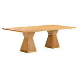 Nolan Natural Wood Dining Table REN-D6040-15 TOV Furniture