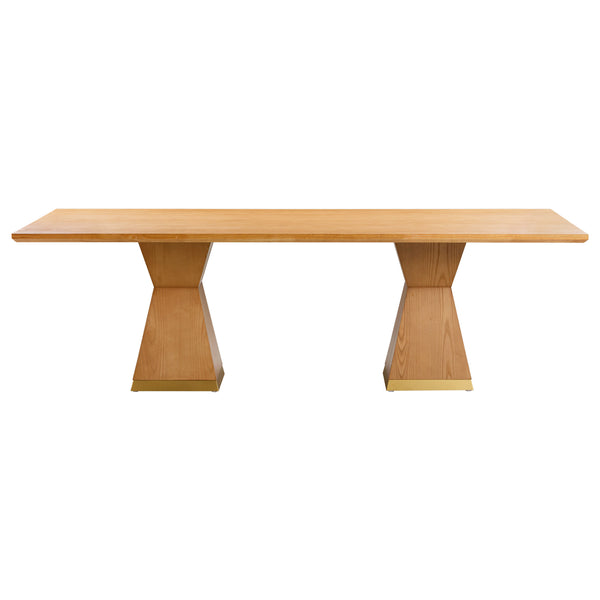 Nolan Natural Wood Dining Table REN-D6040-15 TOV Furniture