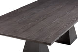 Nolan Black Wood Dining Table REN-D6041-15 TOV Furniture