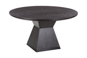 Nolan Black Round Wood Dining Table REN-D6041-16 TOV Furniture