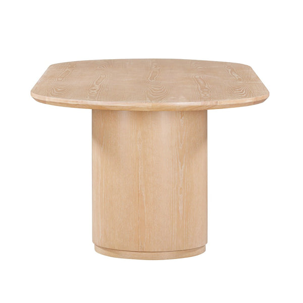 TOV Furniture Marlow 102" Oval Dining Table – Stunning Modern Design with Expansive Surface for Family Gatherings Natural REN-D700-15