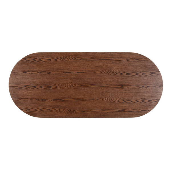 TOV Furniture Marlow 102" Oval Dining Table – Stunning Modern Design with Expansive Surface for Family Gatherings Black REN-D710-15