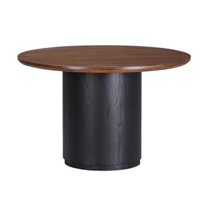 TOV Furniture Marlow 48" Round Dining Table - Classic Design for Cozy Gatherings, Durable Craftsmanship & Style Black REN-D710-16