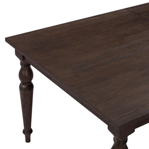 TOV Furniture Mila 74"-114" Dark Brown Extendable Dining Table - Classic Elegance for Every Gathering & Meal REN-D801-15