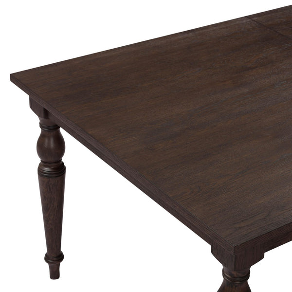 TOV Furniture Mila 74"-114" Dark Brown Extendable Dining Table - Classic Elegance for Every Gathering & Meal REN-D801-15