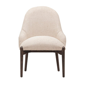 TOV Furniture Glendale Chenille Dining Chair - Modern Comfort with Durable Upholstery and Sturdy Oak Legs for Style Beige REN-D901-11
