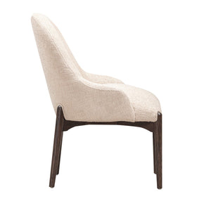 TOV Furniture Glendale Chenille Dining Chair - Modern Comfort with Durable Upholstery and Sturdy Oak Legs for Style Beige REN-D901-11