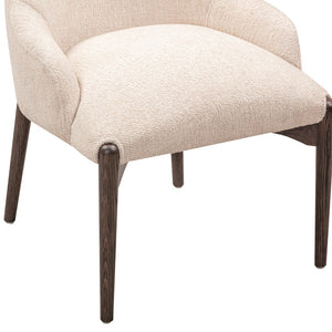 TOV Furniture Glendale Chenille Dining Chair - Modern Comfort with Durable Upholstery and Sturdy Oak Legs for Style Beige REN-D901-11