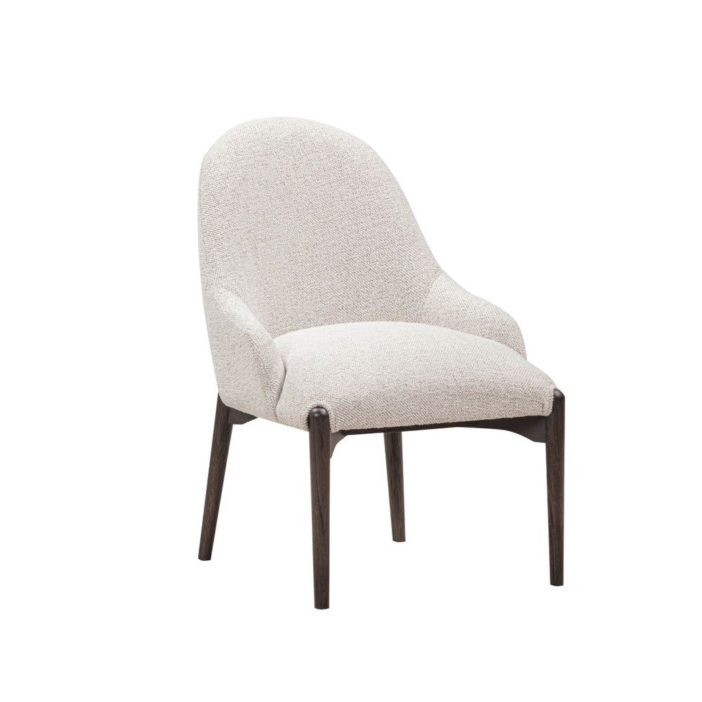 TOV Furniture Glendale Chenille Dining Chair - Modern Comfort with Durable Upholstery and Sturdy Oak Legs for Style White REN-D902-11