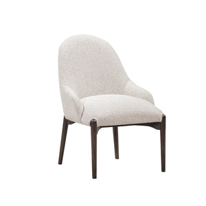TOV Furniture Glendale Chenille Dining Chair - Modern Comfort with Durable Upholstery and Sturdy Oak Legs for Style White REN-D902-11