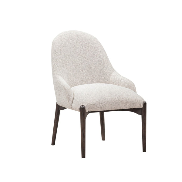 TOV Furniture Glendale Chenille Dining Chair - Modern Comfort with Durable Upholstery and Sturdy Oak Legs for Style White REN-D902-11