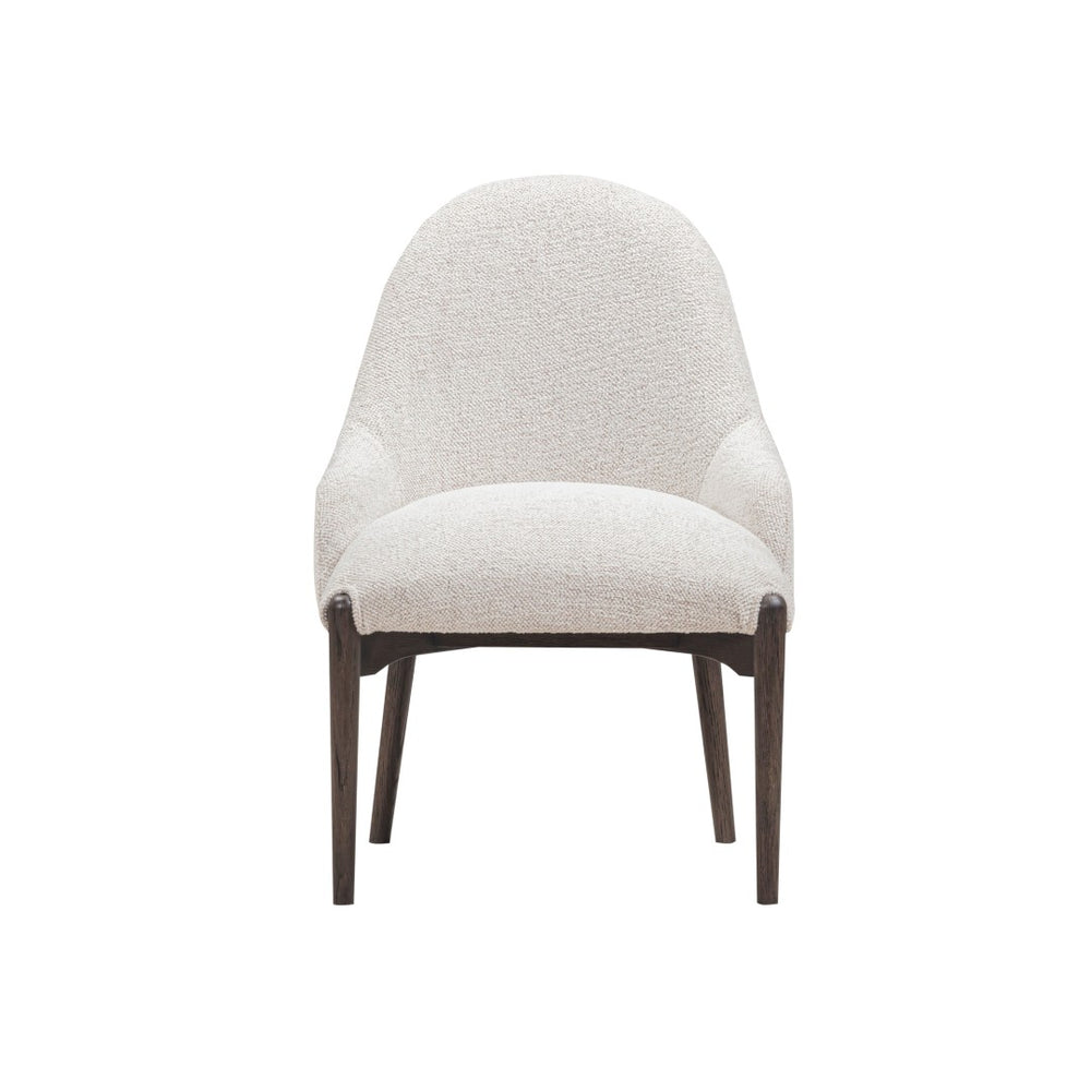 TOV Furniture Glendale Chenille Dining Chair - Modern Comfort with Durable Upholstery and Sturdy Oak Legs for Style White REN-D902-11