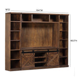 Dawson Rustic Brown Entertainment Wall REN-E4040-ENTW TOV Furniture