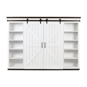 Harrison Distressed White Entertainment Center REN-E5040-ENTW TOV Furniture