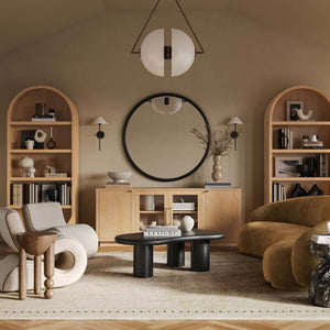 TOV Furniture Marlow 77" Wood Console - Elegant Multifunctional Storage for Living Spaces, Media & Entryway Use Natural REN-E7040-1